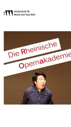 Vorschau der mobilen Webseite roa.hfmt-koeln.de, HfMT Köln, Rheinische Opernakademie