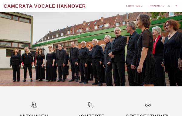 Vorschau von www.camerata-vocale-hannover.de, Camerata Vocale Hannover