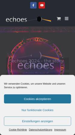 Vorschau der mobilen Webseite www.echoes.de, Echoes