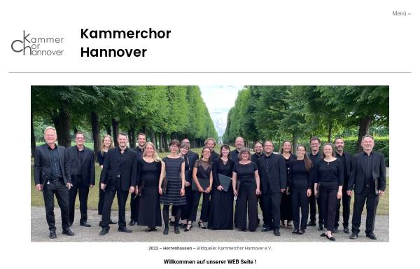 Vorschau von www.kammerchorhannover.de, Kammerchor Hannover e.V.