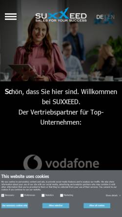 Vorschau der mobilen Webseite www.suxxeed.de, Vertriebszeitung.de - Suxxeed Sales for your Success GmbH