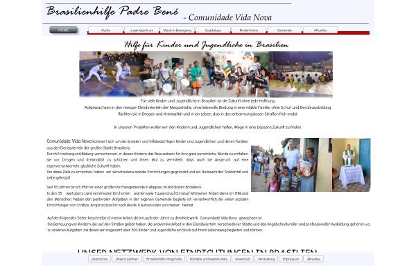 Vorschau von www.padre-bene.de, Brasilienhilfe 