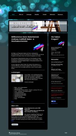 Vorschau der mobilen Webseite www.kalbfuss-selzen.de, Andreas Kalbfuß - Maler- & Stuckateurmeister