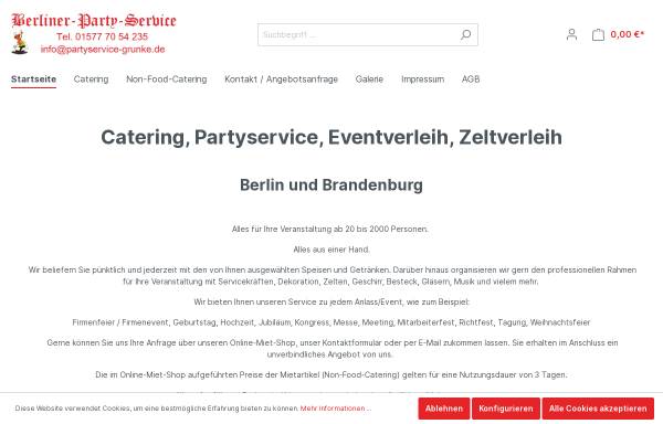 Vorschau von www.partyservice-grunke.de, Berliner-Party-Service