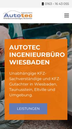 Vorschau der mobilen Webseite gutachten-autotec.de, Autotec Ingenieurbüro UG