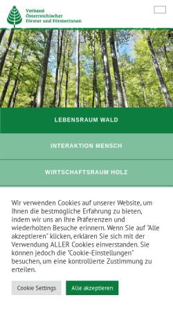 Vorschau der mobilen Webseite www.der-foerster.at, Verband österreichischer Förster