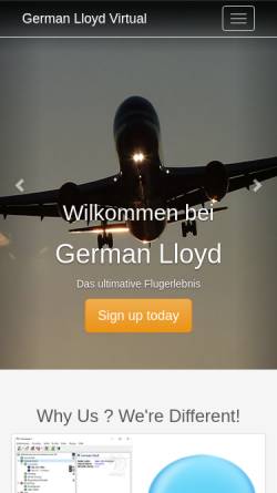 Vorschau der mobilen Webseite www.german-lloyd.de, German Lloyd