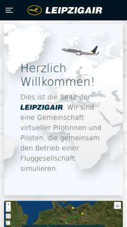 Vorschau der mobilen Webseite www.leipzigair.de, Leipzig Air