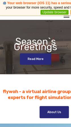 Vorschau der mobilen Webseite www.fly-woh.com, Woh Group