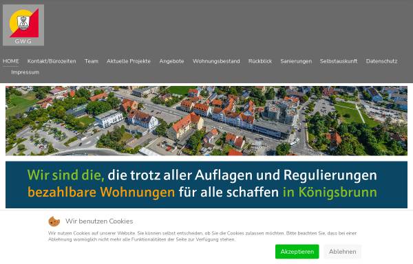 Vorschau von www.wbg-koenigsbrunn.de, Wohnungsbaugesellschaft der Stadt Königsbrunn mbH