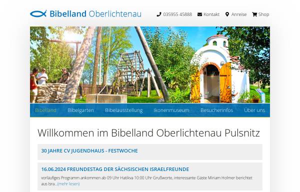 Vorschau von www.bibelgarten.de, Bibelgarten Oberlichtenau