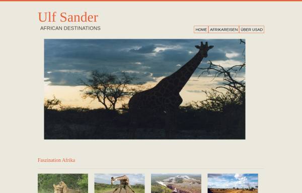 Vorschau von www.usad.de, Reisen und Aufenthalte in mehreren Ländern Afrikas [Ulf Sander]