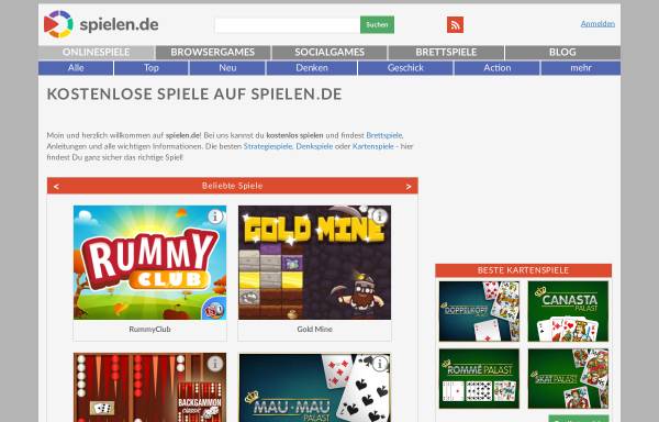 Vorschau von www.spielen.de, Mediatrust GmbH