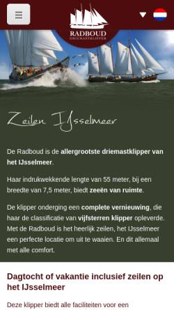 Vorschau der mobilen Webseite www.klipper-radboud.nl, Klipper Radboud