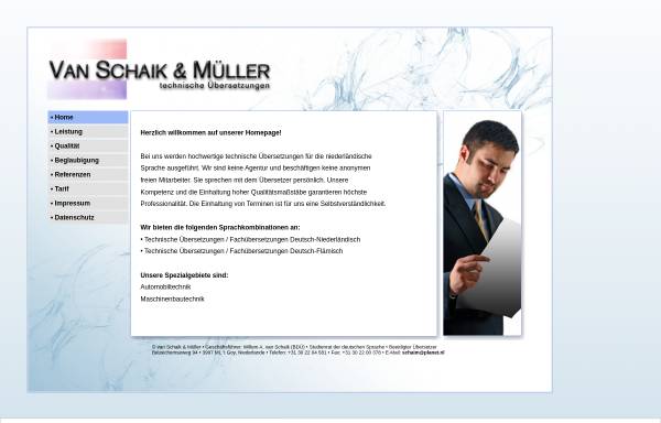 Vorschau von www.vanschaik-mueller.de, van Schaik & Müller