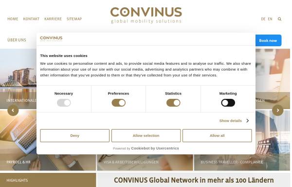 Vorschau von convinus.com, Convinus GmbH