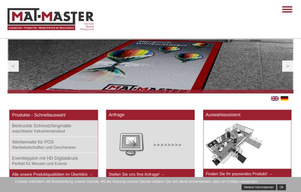 Vorschau von www.mat-master.com, Mat-Master GmbH