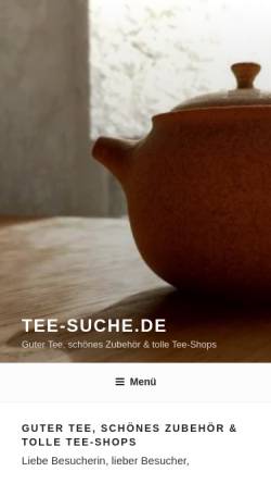 Vorschau der mobilen Webseite www.tee-tagebuch.de, Das Tee-Tagebuch.de
