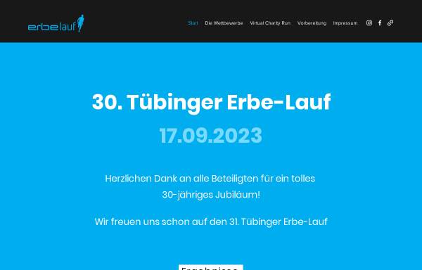 Vorschau von www.tuebinger-erbe-lauf.de, Tübinger ERBE-Lauf