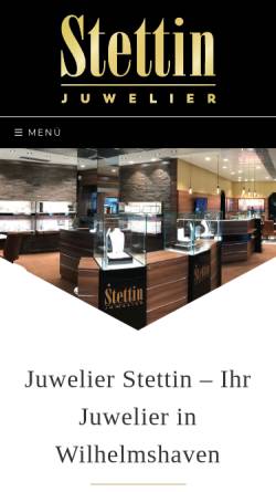 Vorschau der mobilen Webseite www.juwelier-stettin.de, Juwelier Stettin