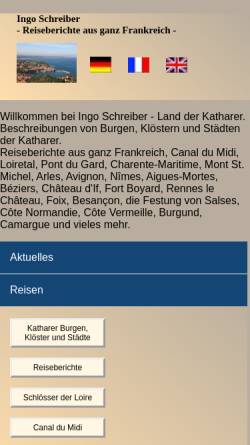 Vorschau der mobilen Webseite www.ingo-schreiber.de, Land der Katharer [Ingo Schreiber]
