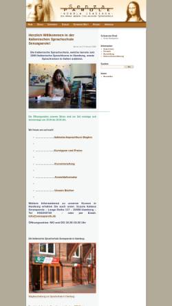 Vorschau der mobilen Webseite www.senzaparole.de, Scuola Italiana Senzaparole