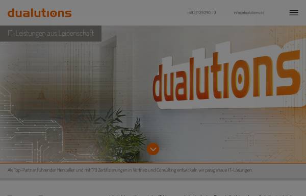Vorschau von www.dualutions.de, Systemadministration
