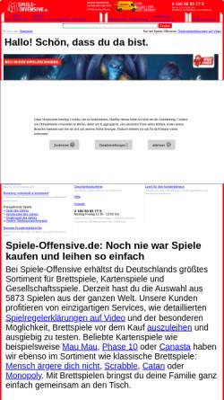 Vorschau der mobilen Webseite www.spiele-offensive.de, Gesellschaftsspiele