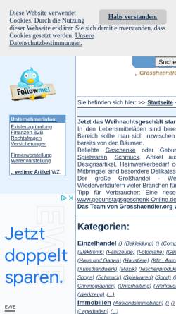 Vorschau der mobilen Webseite www.grosshaendler.org, Grosshaendler.org - Kostenloses Verzeichnis