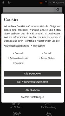 Vorschau der mobilen Webseite www.koi-center-riepe.de, Koi-Center-Riepe