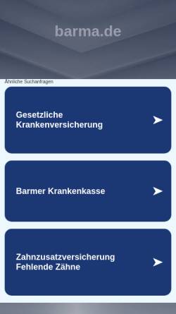Vorschau der mobilen Webseite www.barma.de, Barma Dental in Trier