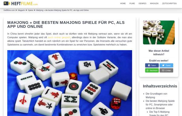 Vorschau von www.mahjongg-spielen.de, Mahjongg spielen