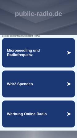 Vorschau der mobilen Webseite www.public-radio.de, Public Radio