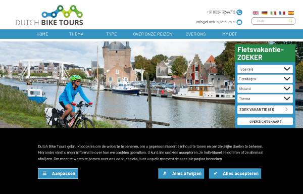 Vorschau von www.dutchbiketours.nl, Dutch Bike Tours