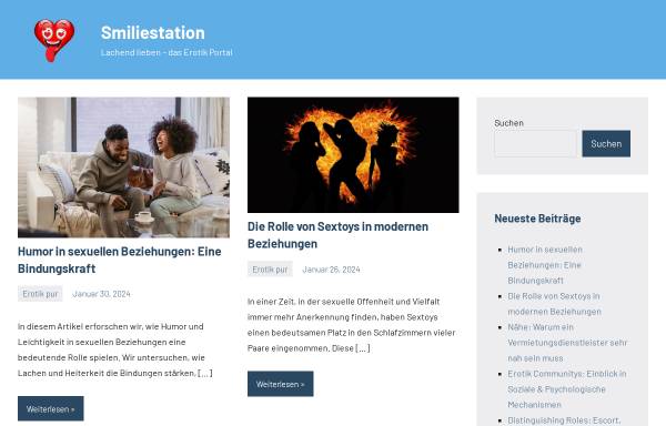 Vorschau von smiliestation.de, Smilies für Homepage oder Forum