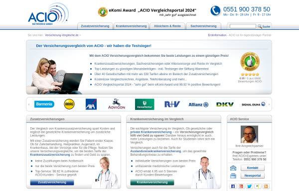 Vorschau von www.versicherung-vergleiche.de, Acio GmbH
