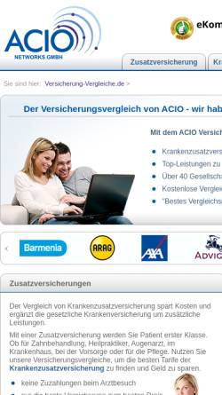 Vorschau der mobilen Webseite www.versicherung-vergleiche.de, Acio GmbH
