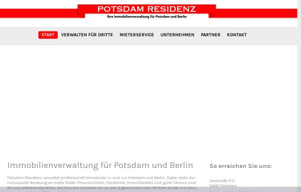 Vorschau von www.potsdam-residenz.de, Potsdam-Residenz