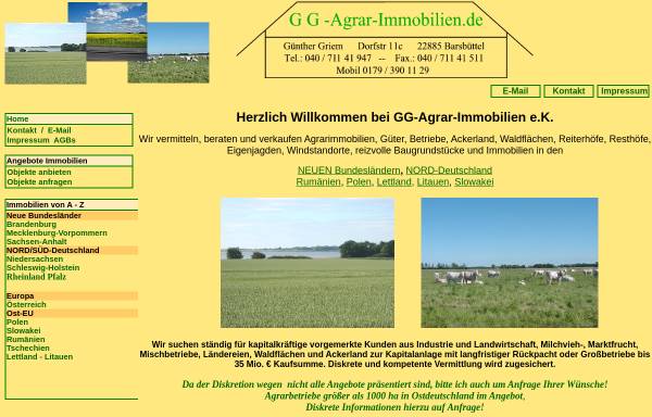Vorschau von www.gg-agrarimmobilien.de, Agrarimmobilien