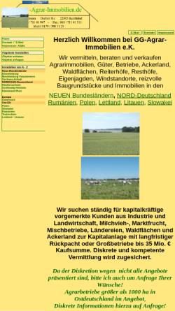 Vorschau der mobilen Webseite www.gg-agrarimmobilien.de, Agrarimmobilien
