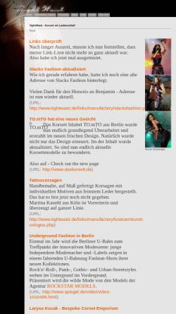 Vorschau der mobilen Webseite www.tightwaist.de, TightWaist