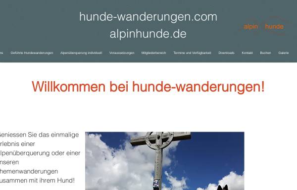Vorschau von www.hunde-wanderungen.com, HundeWandern