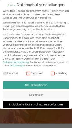 Vorschau der mobilen Webseite www.elaine.de, Elaine Email Marketing Software