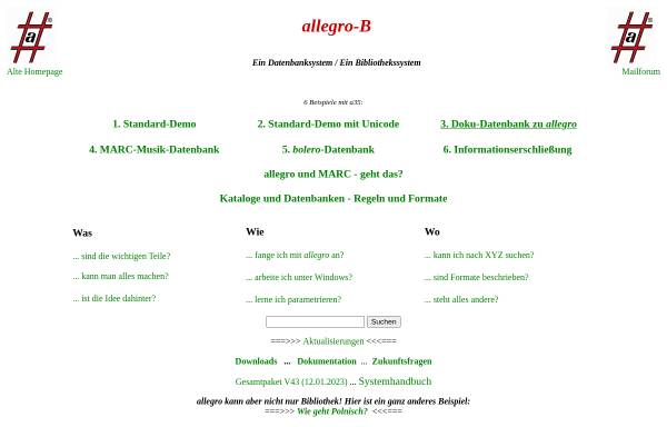 Vorschau von www.allegro-c.de, Allegro-C