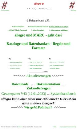 Vorschau der mobilen Webseite www.allegro-c.de, Allegro-C