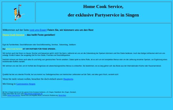 Home Cook Service, der exklusive Partyservice in Singen 
