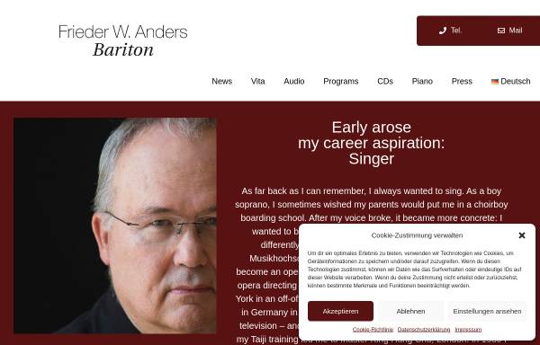 Vorschau von www.lieder-abende.de, Frieder Anders, Bariton - Stella Goldberg, Klavier