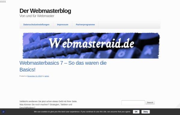 Vorschau von www.webmasteraid.de, Webmasteraid
