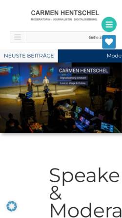 Vorschau der mobilen Webseite www.carmen-hentschel.de, Carmen Hentschel