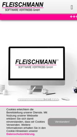 Vorschau der mobilen Webseite www.fleischmann.org, Fleischmann SoftwareVertriebs GmbH